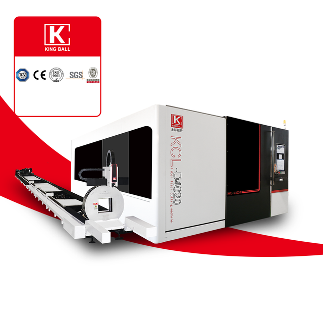 Máy cắt ống và tấm kim loại bằng sợi Laser có nắp đậy hoàn toàn với bàn trao đổi